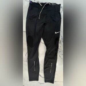 Nike Black Leggings with White Swoosh
